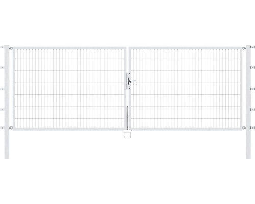 Stabgitter-Doppeltor ALBERTS Flexo 400 x 140 cm inkl. Pfosten 8 x 8 cm feuerverzinkt