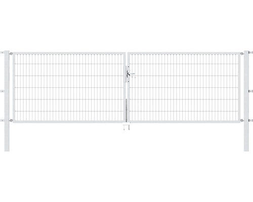 Stabgitter-Doppeltor ALBERTS Flexo 400 x 120 cm inkl. Pfosten 8 x 8 cm feuerverzinkt