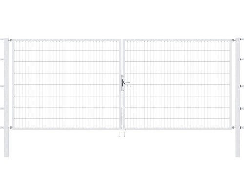 Stabgitter-Doppeltor ALBERTS Flexo 400 x 160 cm inkl. Pfosten 8 x 8 cm feuerverzinkt