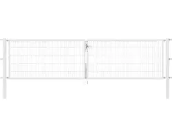 Stabgitter-Doppeltor ALBERTS Flexo 400 x 100 cm inkl. Pfosten 8 x 8 cm feuerverzinkt