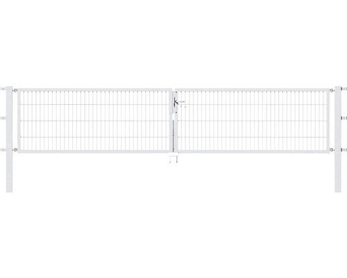 Stabgitter-Doppeltor ALBERTS Flexo 400 x 80 cm inkl. Pfosten 8 x 8 cm feuerverzinkt