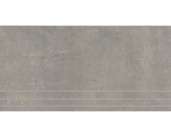 Feinsteinzeug Treppenstufe New Beton 62,0x31,0 cm grau matt