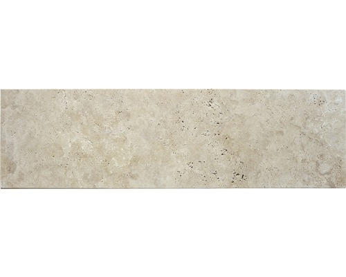 FLAIRSTONE Trittstufe Roma beige 1 Längsseite geschliffen und gefast 115 x 35 cm