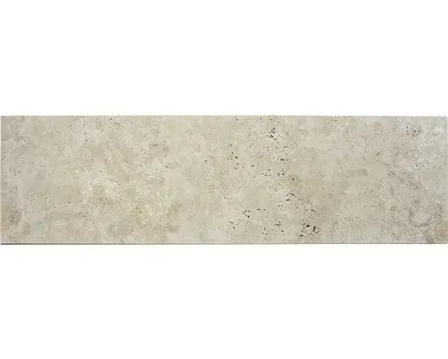 FLAIRSTONE Trittstufe Roma beige 1 Längsseite geschliffen und gefast 115 x 35 cm