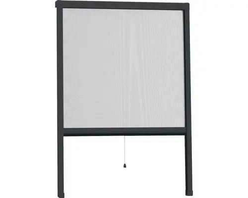 Insektenschutz home protect easyHOLD Rollo-Fenster Aluminium anthrazit 80x130 cm