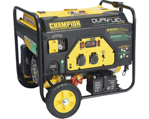 Stromerzeuger Champion CPG3500E2 Dual-Fuel Benzin & Gas 2800 W 2x 230 V