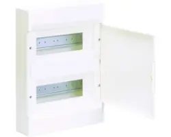 Verteilerkasten Aufputz Hager 294x326x100 mm 2-reihig 24TE IP20 weiß