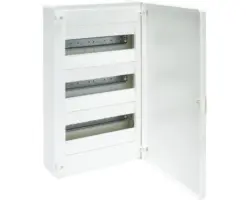 Verteilerkasten Aufputz Hager 3-reihig 36TE IP20 weiß