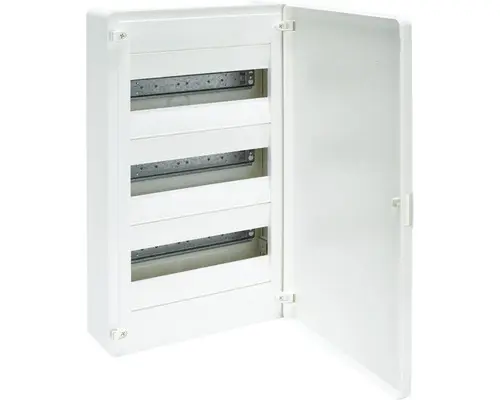 Verteilerkasten Aufputz Hager 3-reihig 36TE IP20 weiß
