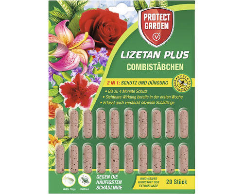 Combistäbchen gegen Pflanzenschädlinge Protect Garden Lizetan Plus 20 Stk. Reg.Nr. 3977-0