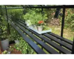 Hornbach Tisch JULIANA Gärtner integriert 16,2 m² 432 x 74 cm schwarz