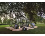 Hornbach Gewächshaus JULIANA Grand Oase 18,8 m² 3 mm Sicherheitsglas 368 x 511 cm anthrazit