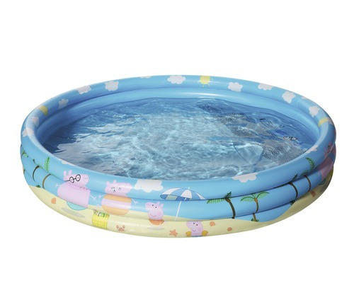 Planschbecken Aufstellpool Happy People Peppa Pig 3-Ring-Pool 122 x 23 cm