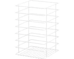 Wäschegitterkorb-Einbausatz Baden Haus Space 40393 27x50x27 cm weiß matt