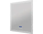 Hornbach LED-Lichtspiegel Baden Haus Multimedia mit Touch Bluetooth Antifog und FM Radio inkl. Spiegelheizung und Lautsprecher eckig 75x90 cm