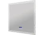Hornbach LED-Lichtspiegel Baden Haus Multimedia mit Touch Bluetooth Antifog und FM Radio inkl. Spiegelheizung und Lautsprecher eckig 90x90 cm
