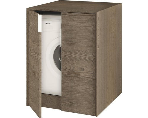 Waschmaschinenschrank Baden Haus Space 93x70x73 cm Esche dunkel