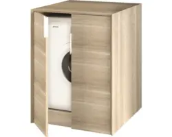 Waschmaschinenschrank Baden Haus Space 93x70x73 cm Eiche bruges