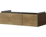 Hornbach Waschbeckenunterschrank Baden Haus Avril 30x100x45 cm ohne Waschbecken eiche natur