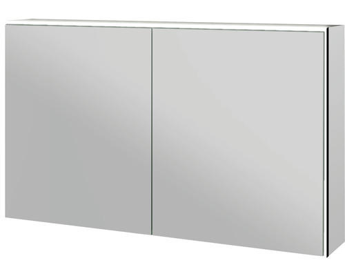 LED-Spiegelschrank Baden Haus SPACE 2-türig 120x70 cm schwarz