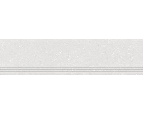Feinsteinzeug Treppenstufe Alpen 30,0x120,0 cm weiß matt
