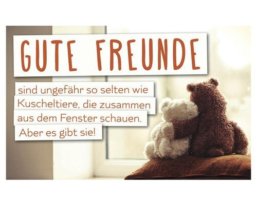 Dekomagnet Gute Freunde 5,5x8,5 cm