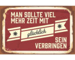 Hornbach Dekomagnet Mehr Zeit mit glücklich sein 5,5x8,5 cm