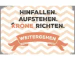 Hornbach Dekomagnet Krone richten weitergehen 5,5x8,5 cm