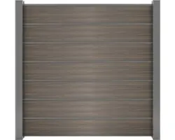 Sichtschutz Zaun Flex Grande 180 x 180 cm braun