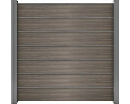 Sichtschutz Zaun Flex Grande 180 x 180 cm braun