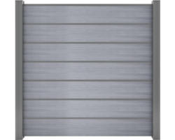 Sichtschutz Zaun Flex Grande 180 x 180 cm grau