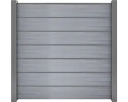 Sichtschutz Zaun Flex Grande 180 x 180 cm grau
