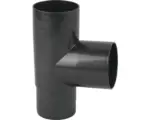 Hornbach Marley Rohrabzweig Kunststoff rund 87 Grad Anthrazitmetallic DB703 NW 53/53 mm
