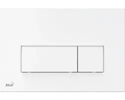 Betätigungsplatte Alca M570 2-Mengentechnik weiß hochglanz