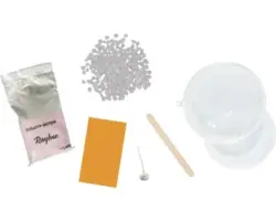 Betonschale mit Kerze