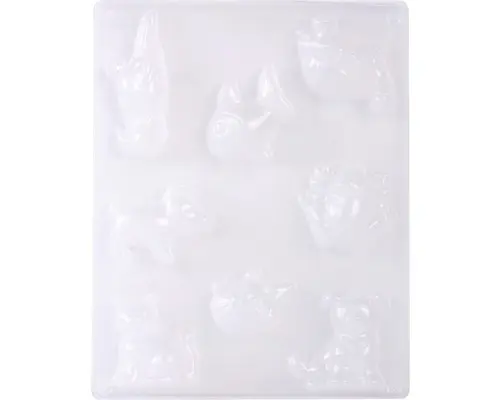 Gießform: Tierparade, 8 Motive