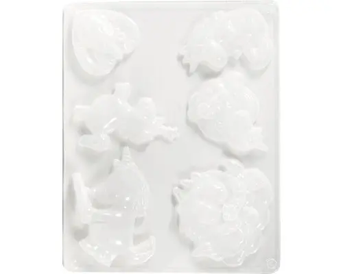 Gießform: Einhörner 2, 6 Motive