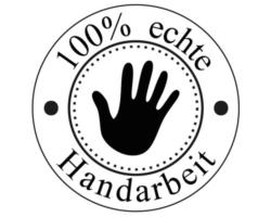 Stempel "Handarbeit", 3cm ø