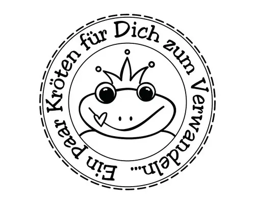Stempel "Kröten zum Verwandeln", 3cm