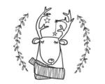Hornbach Stempel Rentier Lasse, 3cm ø