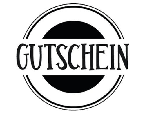 Stempel "Gutschein", 3cm ø