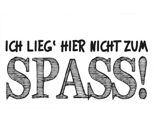 Label "... nicht zum Spass!"