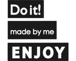 Labels "made by me","ENJOY","Do it!", 3 Stück