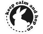 Hornbach Label "keep calm and hop on", 45mm