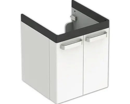Waschbeckenunterschrank Geberit Renova Comfort 62x53x52,5 cm ohne Waschbecken weiß matt