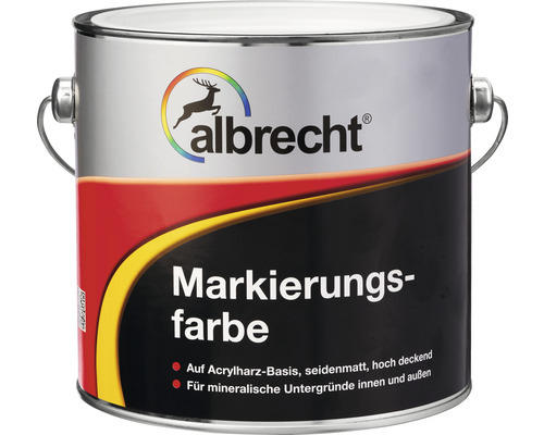 albrecht Markierungsfarbe Parkplatzmarkierung weiss 2,5 l