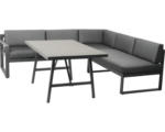 Hornbach Loungeset Acamp Lounge Signature 4-Sitzer 3-teilig anthrazit inkl. Sitzkissen