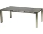 Hornbach Gartenmöbelset 6x Stapelsessel Auris mit Tisch Auris 6-Sitzer 7-teilig anthrazit / edelstahl