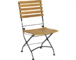 Hornbach Gartenmöbelset 2er Set Klappstuhl Acamp Lindau holz / schwarz