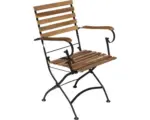 Hornbach Gartenmöbelset 2er Set Klappsessel Acamp Lindau holz / schwarz